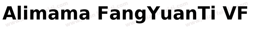Alimama FangYuanTi VF SemiBold Squa字体转换